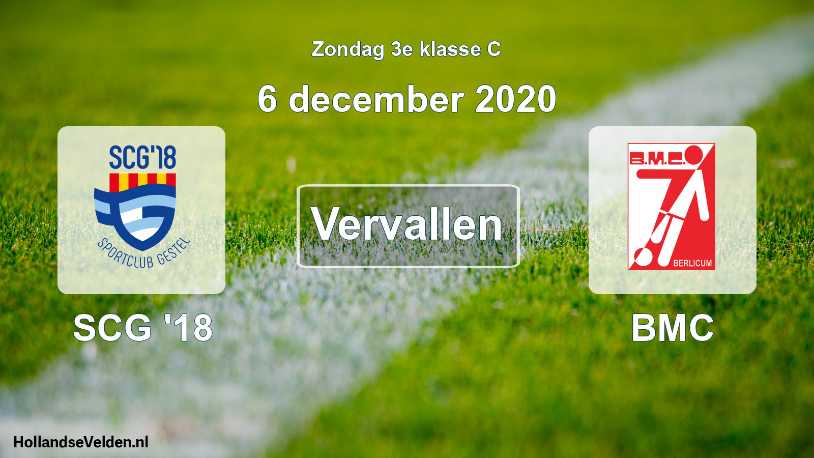 Scheduled Match: SCG '18 - BMC (6 December 2020)
