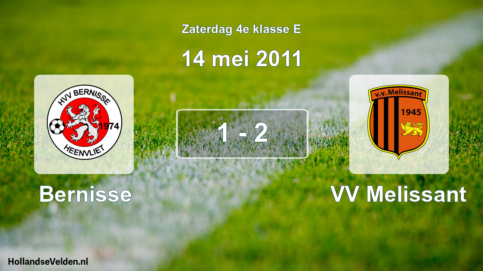 Total number of matches played: Bernisse - VV Melissant 1 - 2 (14 May 2011)