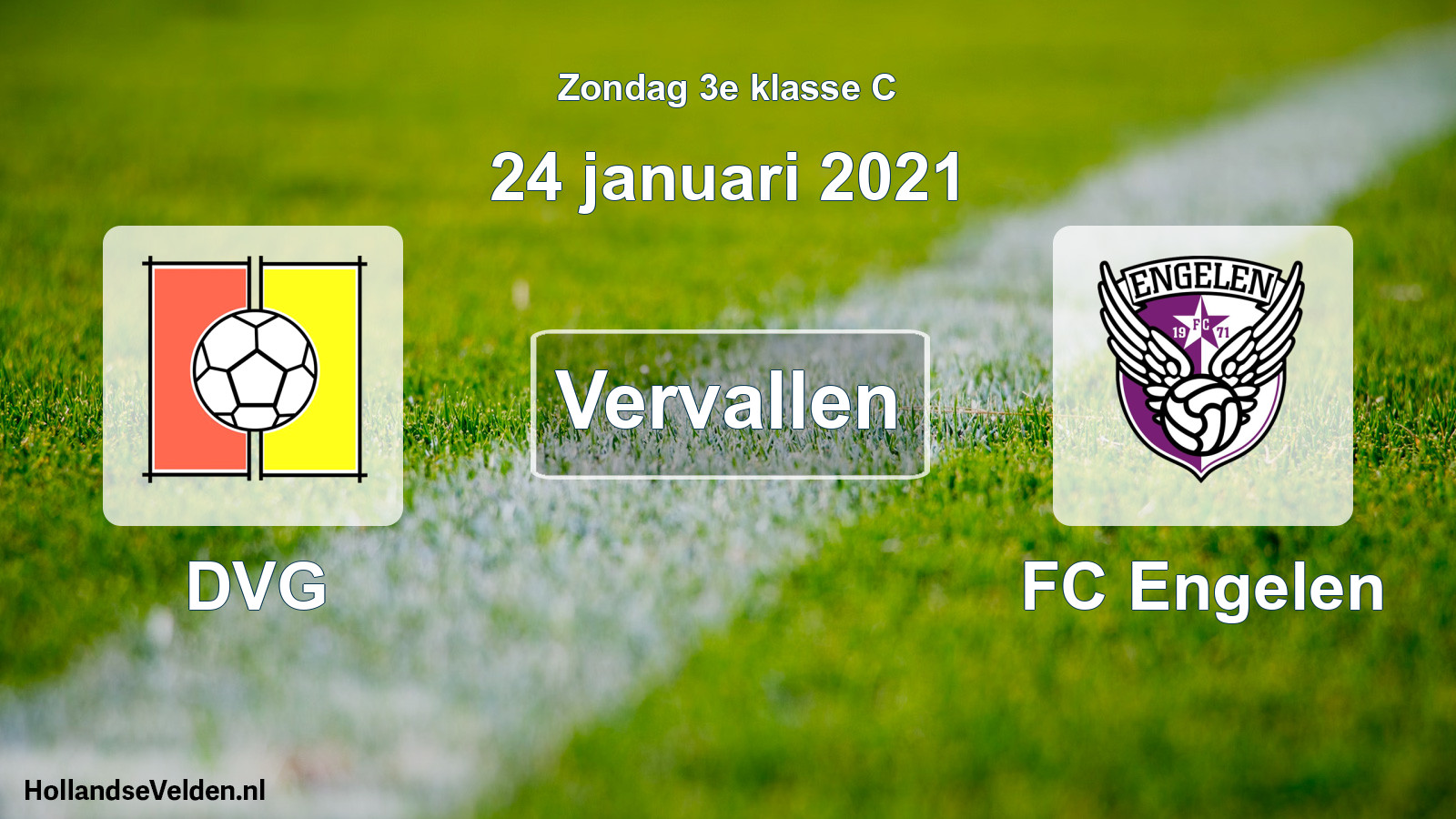Scheduled Match: DVG - FC Engelen (24 January 2021)