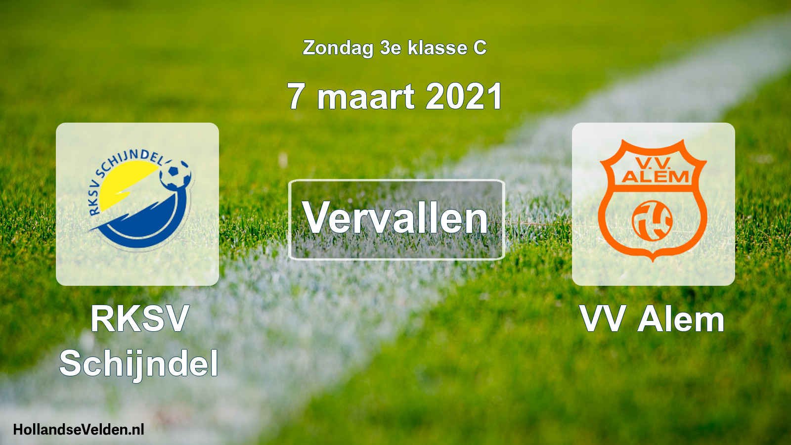 Scheduled Match: RKSV Schijndel - VV Alem (7 March 2021)