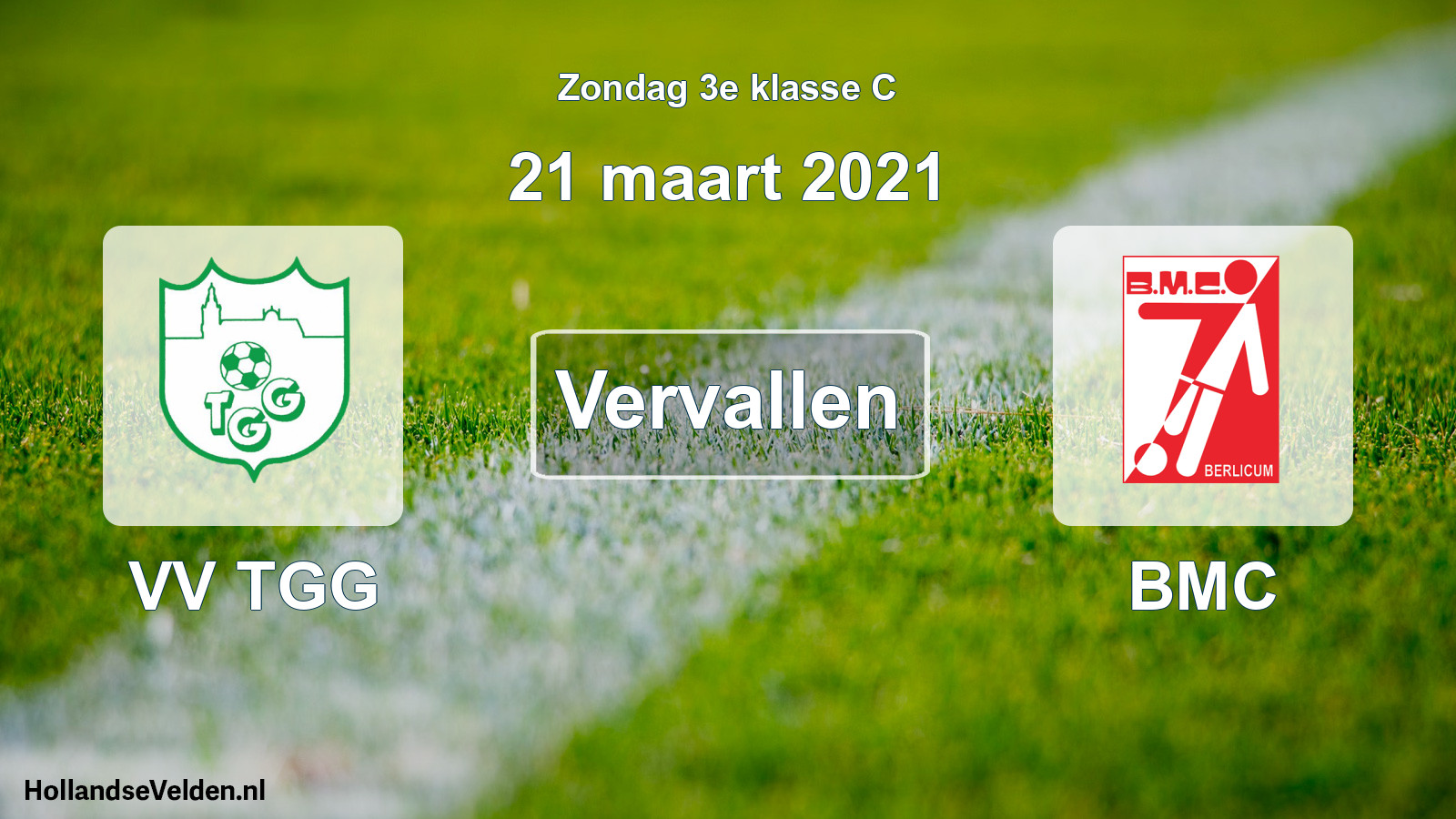Scheduled Match: VV TGG - BMC (21 March 2021)