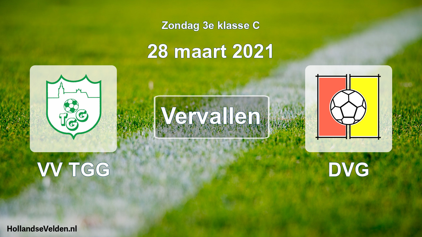 Scheduled Match: VV TGG - DVG (28 March 2021)