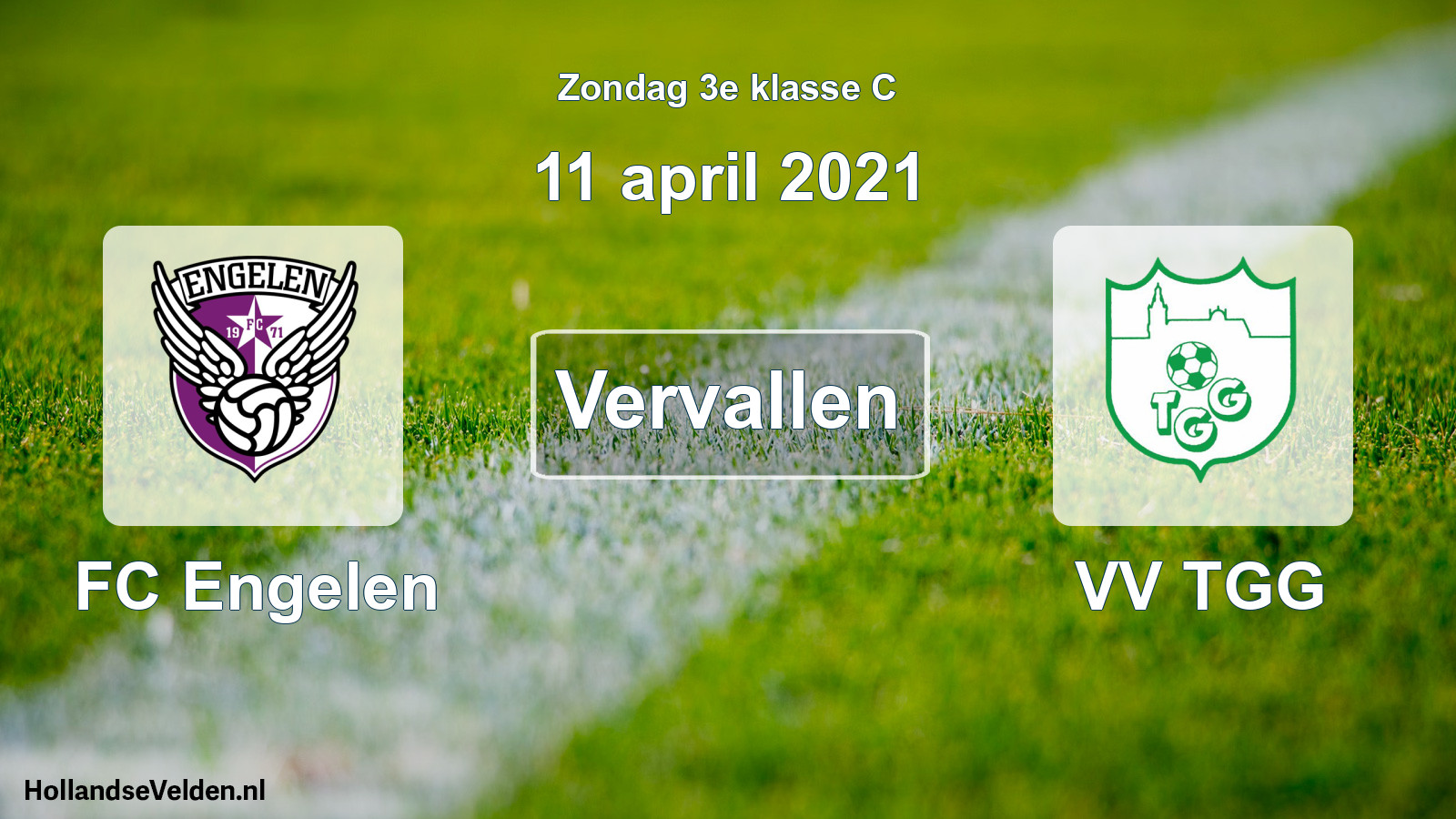 Scheduled Match: FC Engelen - VV TGG (11 April 2021)