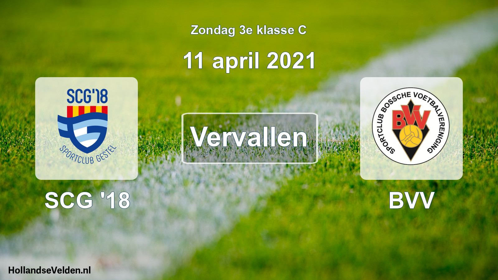 Scheduled Match: SCG '18 - BVV (11 April 2021)