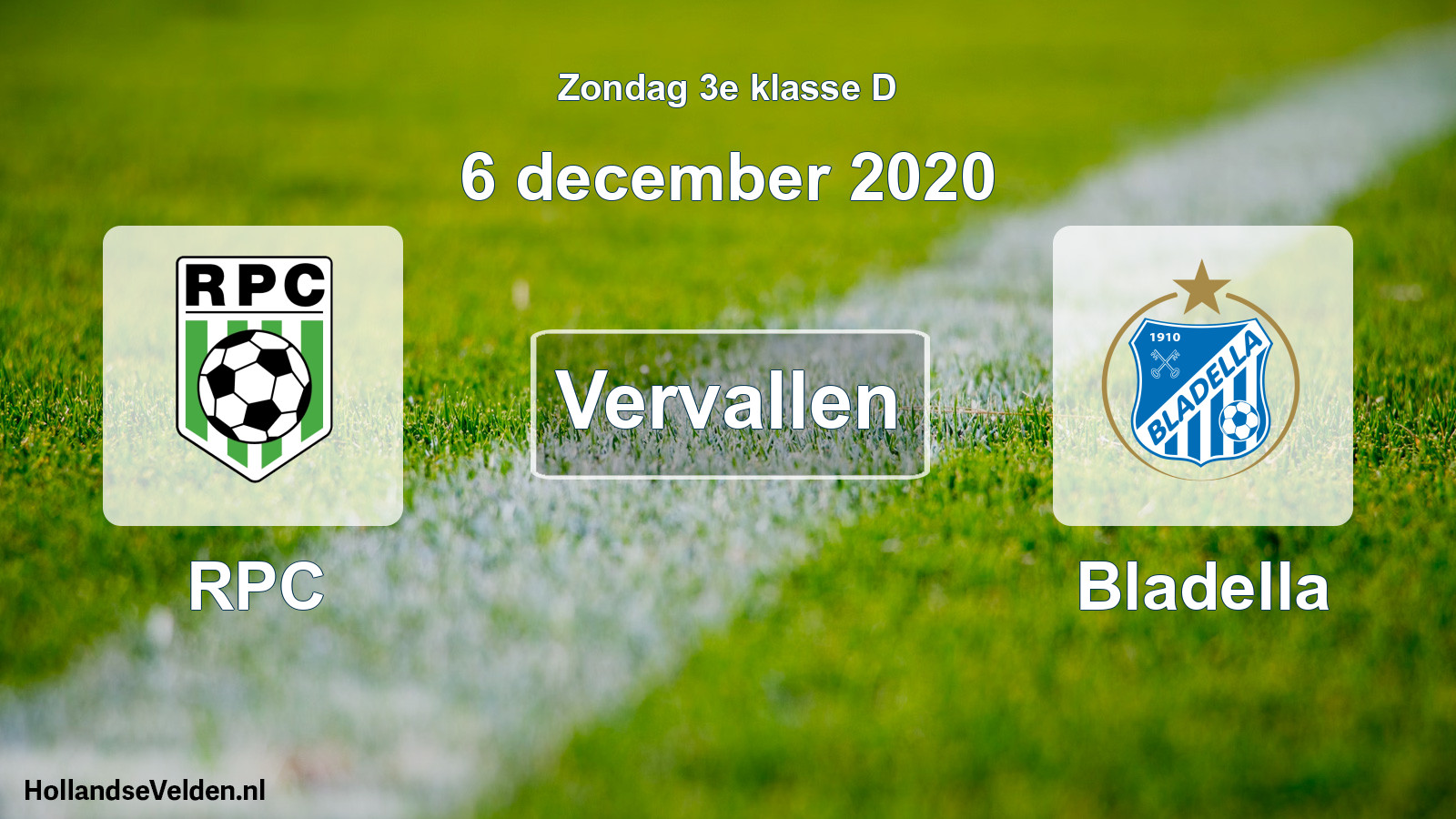 Scheduled Match: RPC - Bladella (6 December 2020)