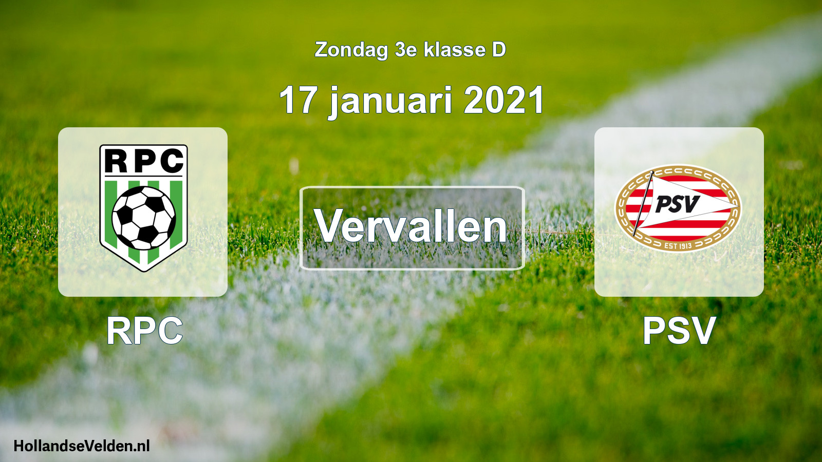 Scheduled Match: RPC - PSV (17 January 2021)