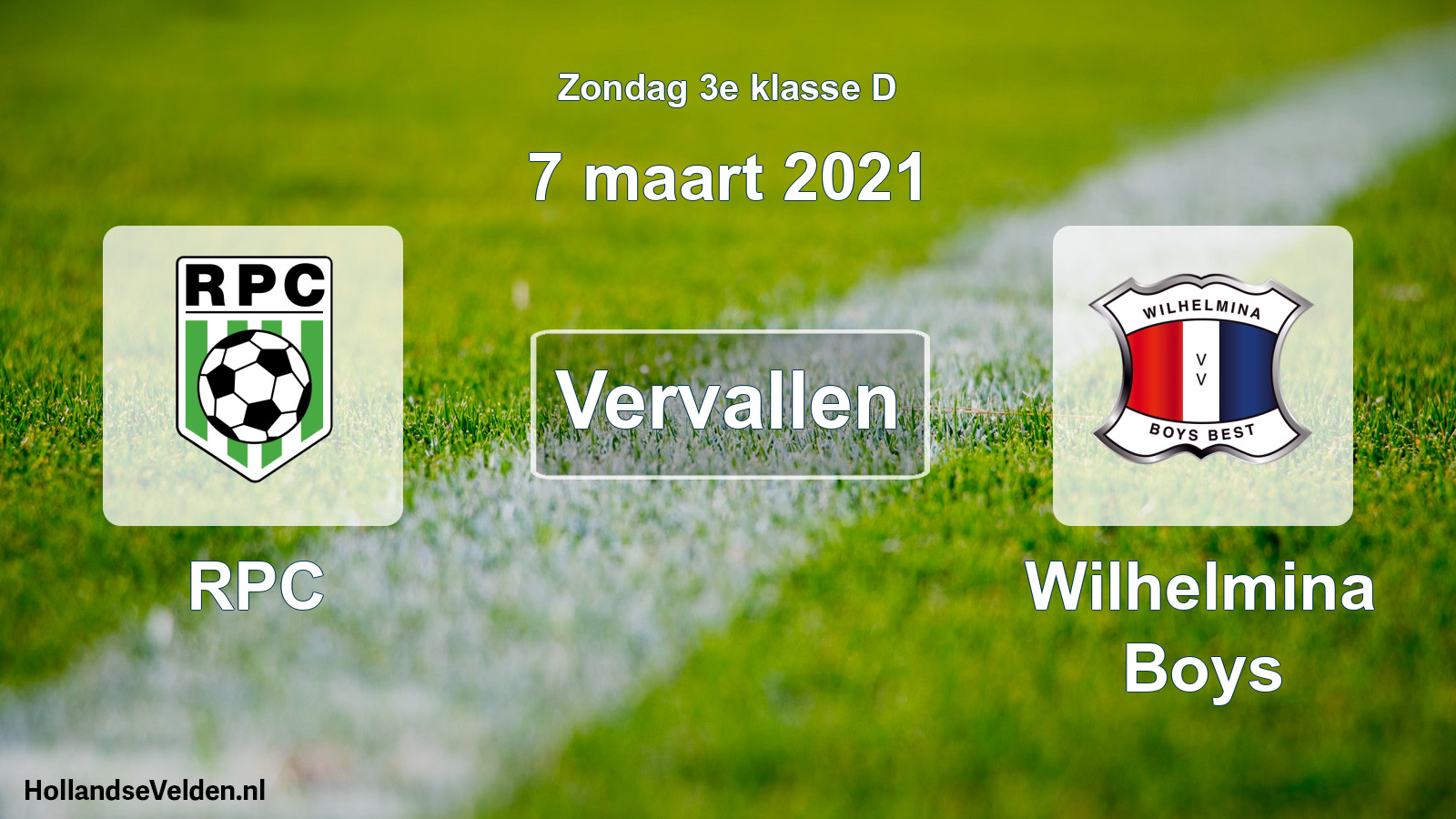 Scheduled Match: RPC - Wilhelmina Boys (7 March 2021)