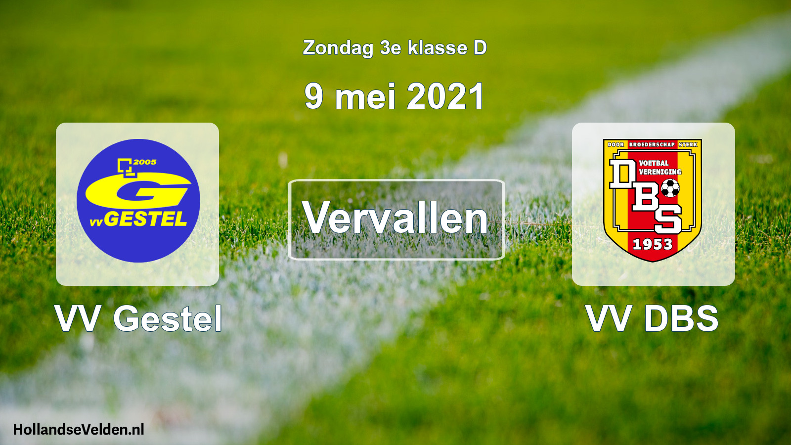 Scheduled Match: VV Gestel - VV DBS (9 May 2021)