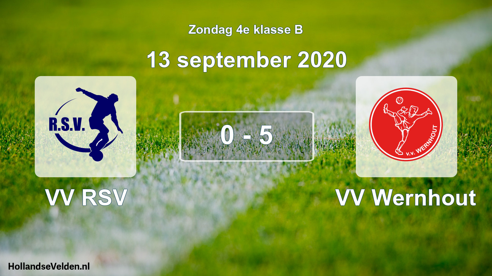 Total number of matches played: VV RSV - VV Wernhout 0 - 5 (13 September 2020)