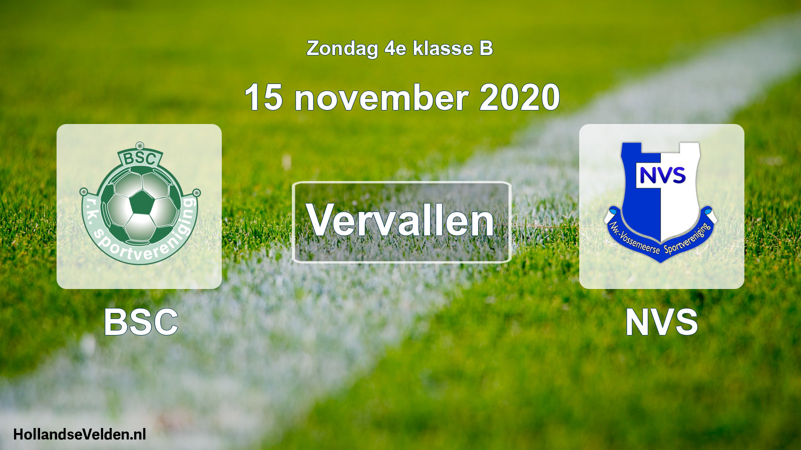 Scheduled Match: BSC - NVS (15 November 2020)