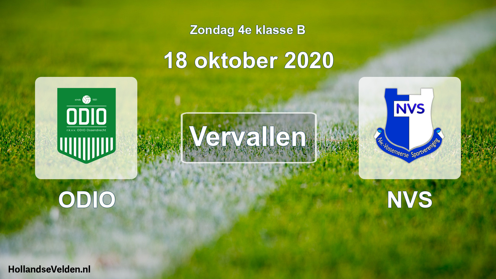 Scheduled Match: ODIO - NVS (18 October 2020)