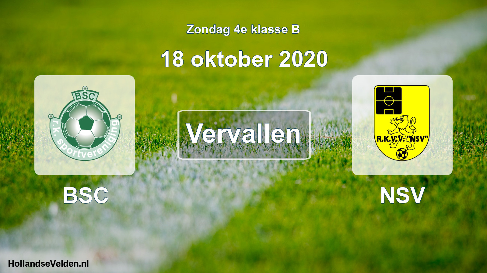 Scheduled Match: BSC - NSV (18 October 2020)