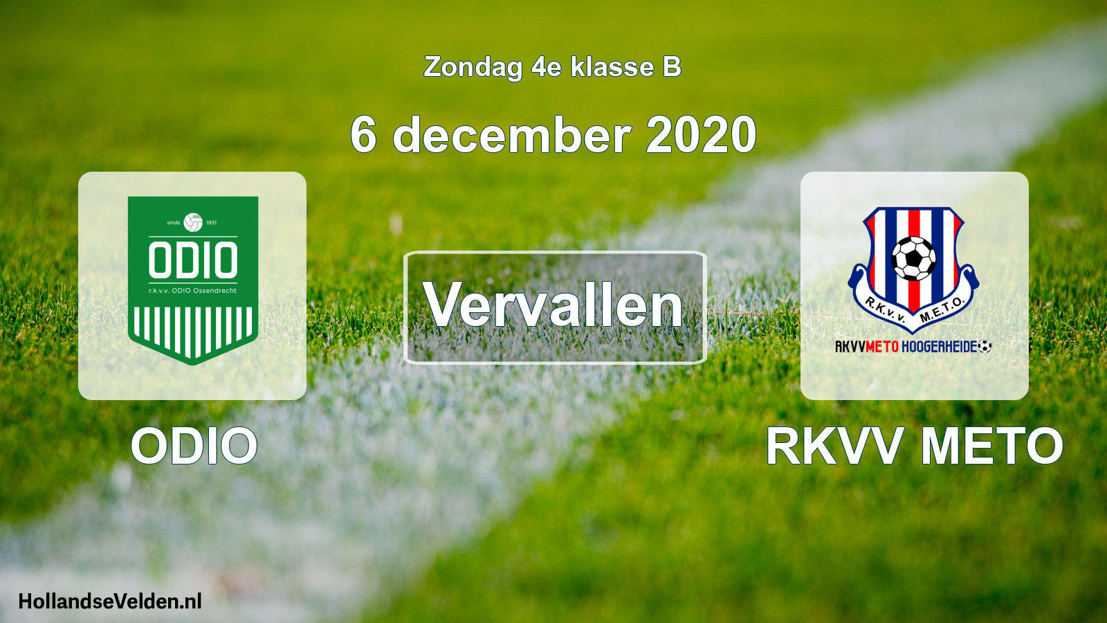 Scheduled Match: ODIO - RKVV METO (6 December 2020)
