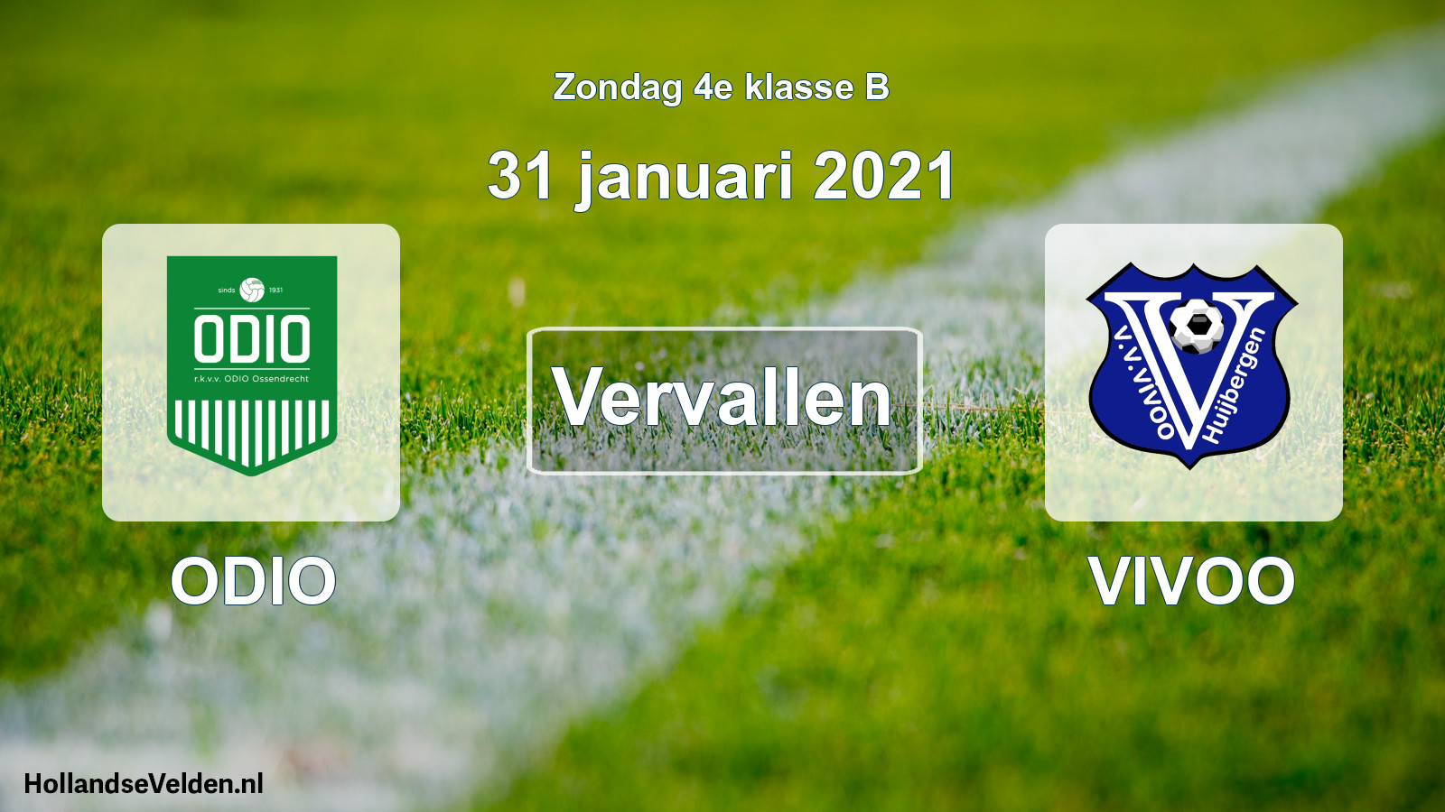 Scheduled Match: ODIO - VIVOO (31 January 2021)