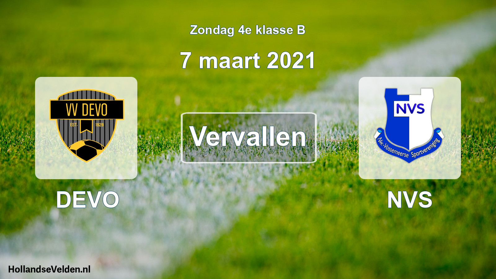 Scheduled Match: DEVO - NVS (7 March 2021)