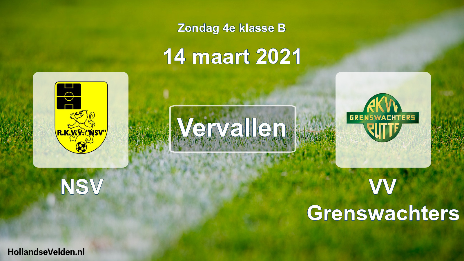 Scheduled Match: NSV - VV Grenswachters (14 March 2021)