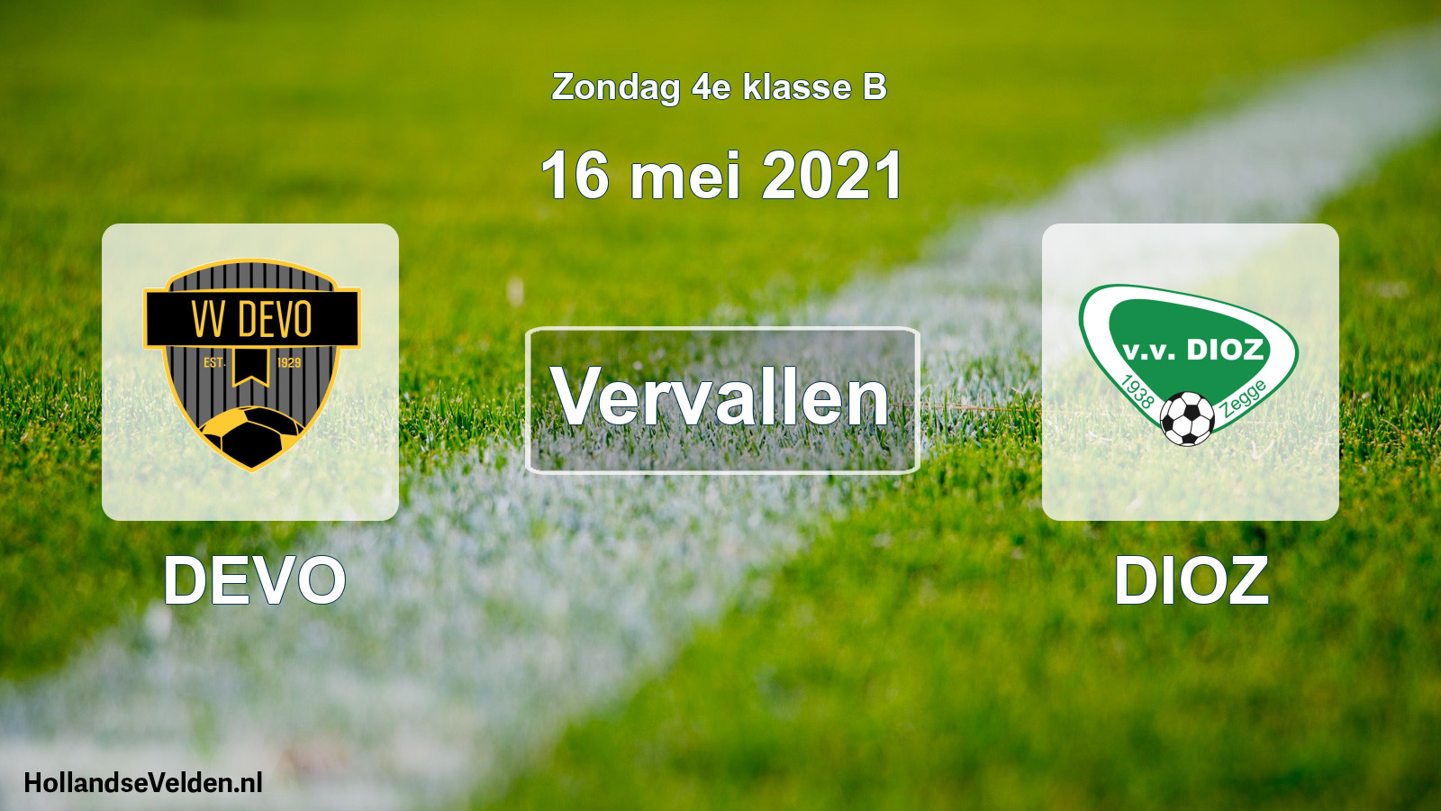 Scheduled Match: DEVO - DIOZ (16 May 2021)
