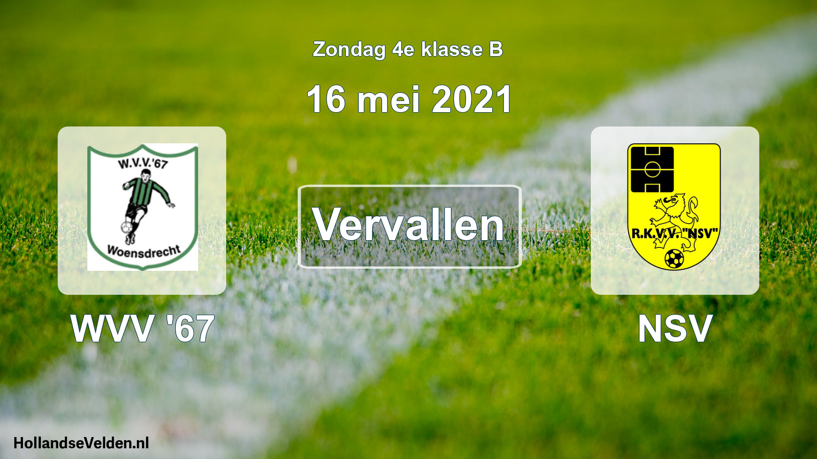 Scheduled Match: WVV '67 - NSV (16 May 2021)