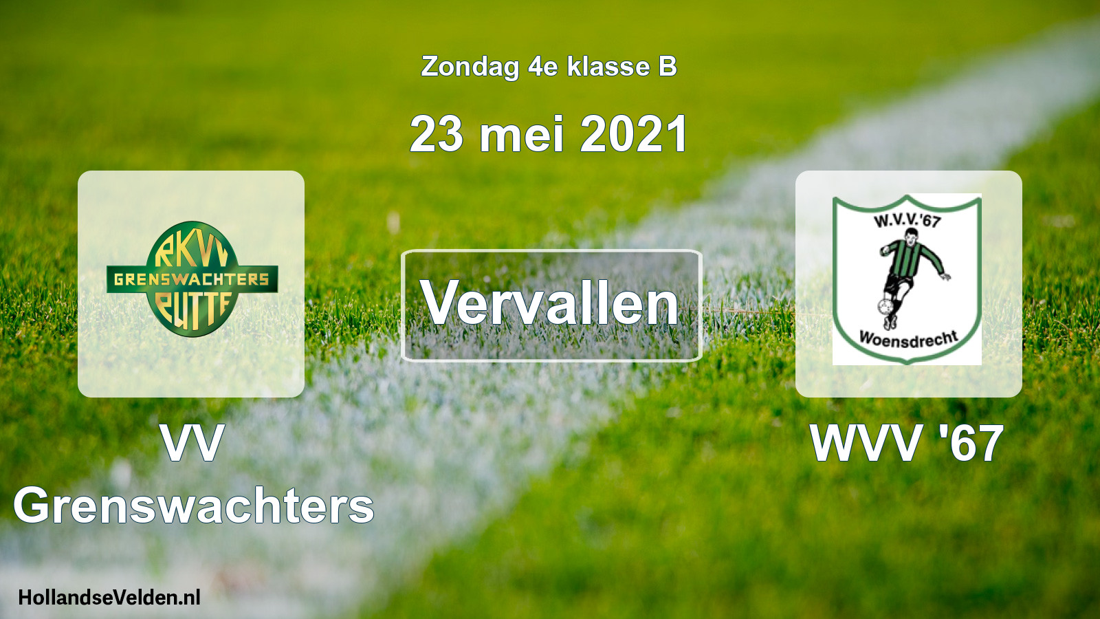 Scheduled Match: VV Grenswachters - WVV '67 (23 May 2021)