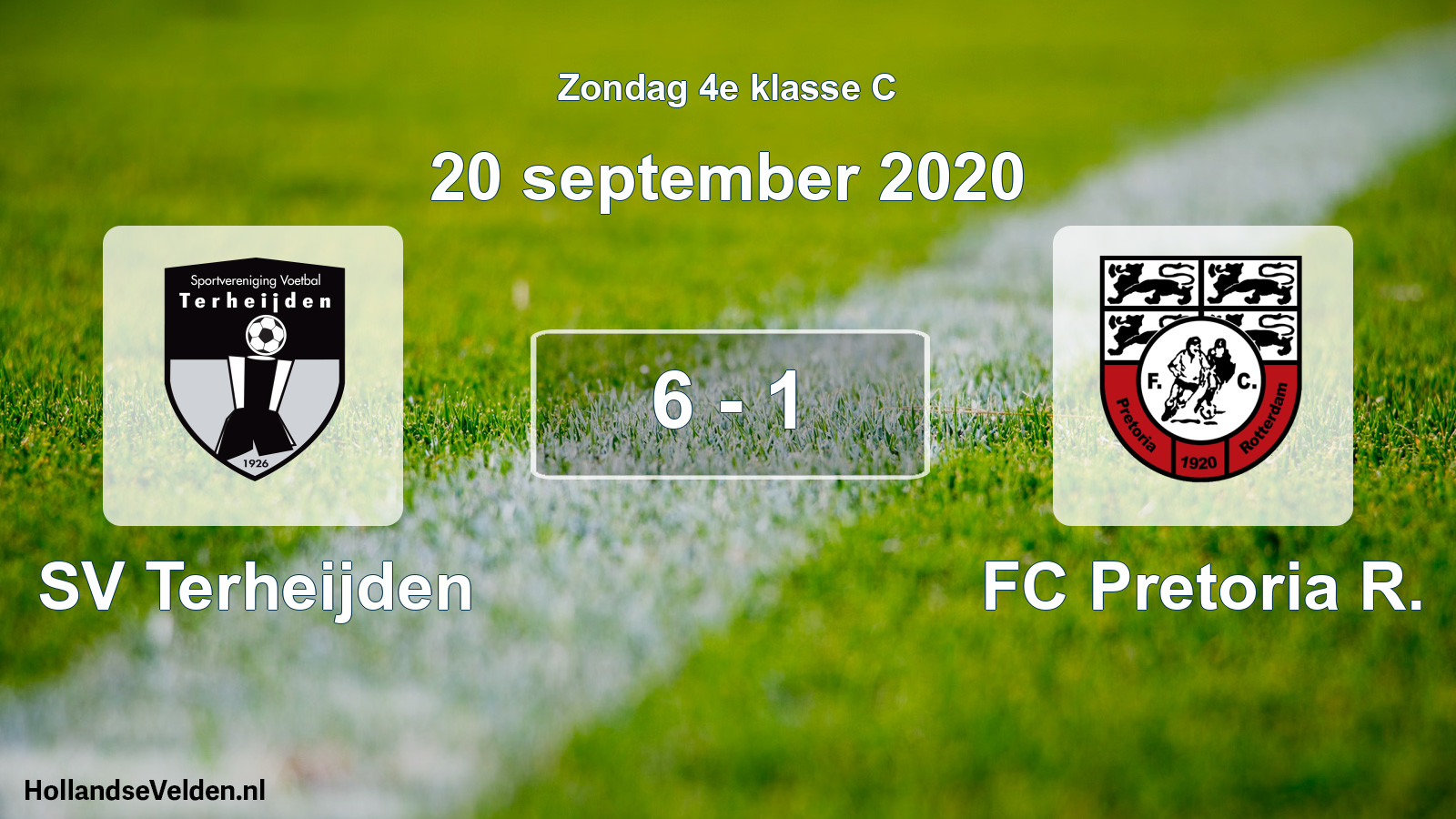 Total number of matches played: SV Terheijden - FC Pretoria R. 6 - 1 (20 September 2020)