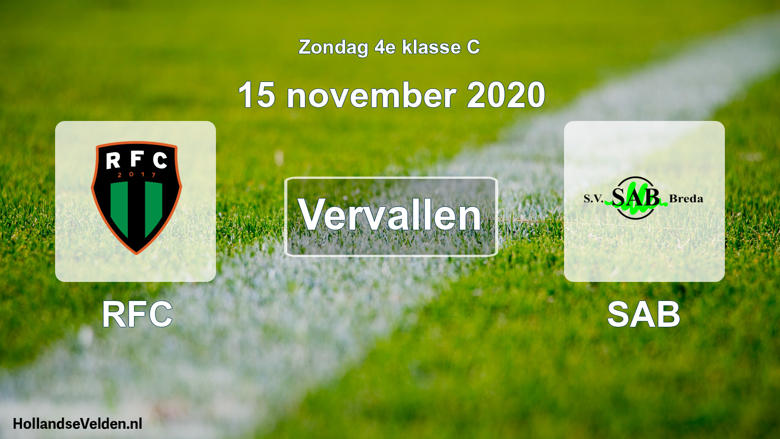 Scheduled Match: RFC - SAB (15 November 2020)