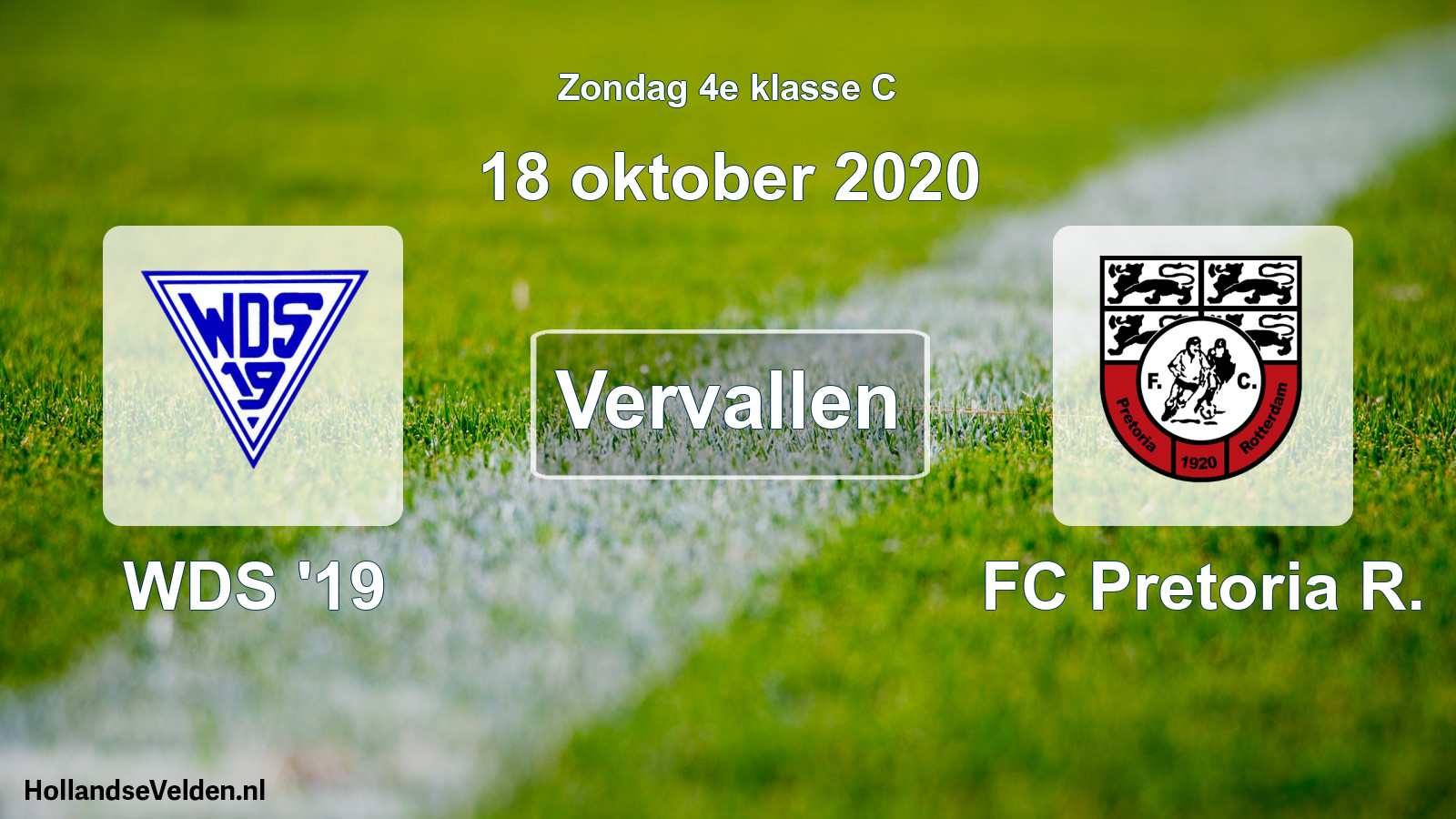 Scheduled Match: WDS '19 - FC Pretoria R. (18 October 2020)
