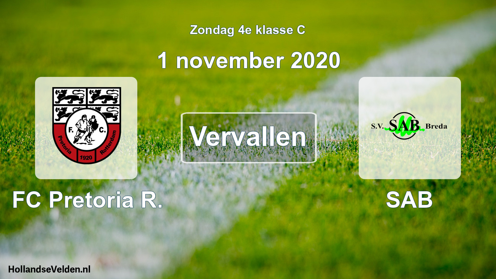 Scheduled Match: FC Pretoria R. - SAB (1 November 2020)
