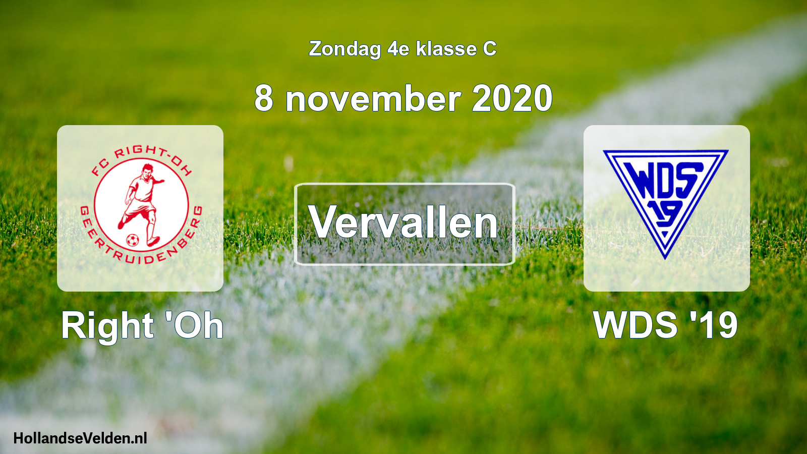Scheduled Match: Right 'Oh - WDS '19 (8 November 2020)