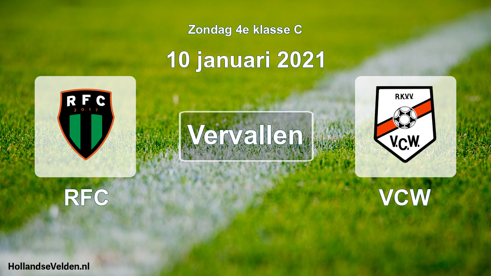 Scheduled Match: RFC - VCW (10 January 2021)