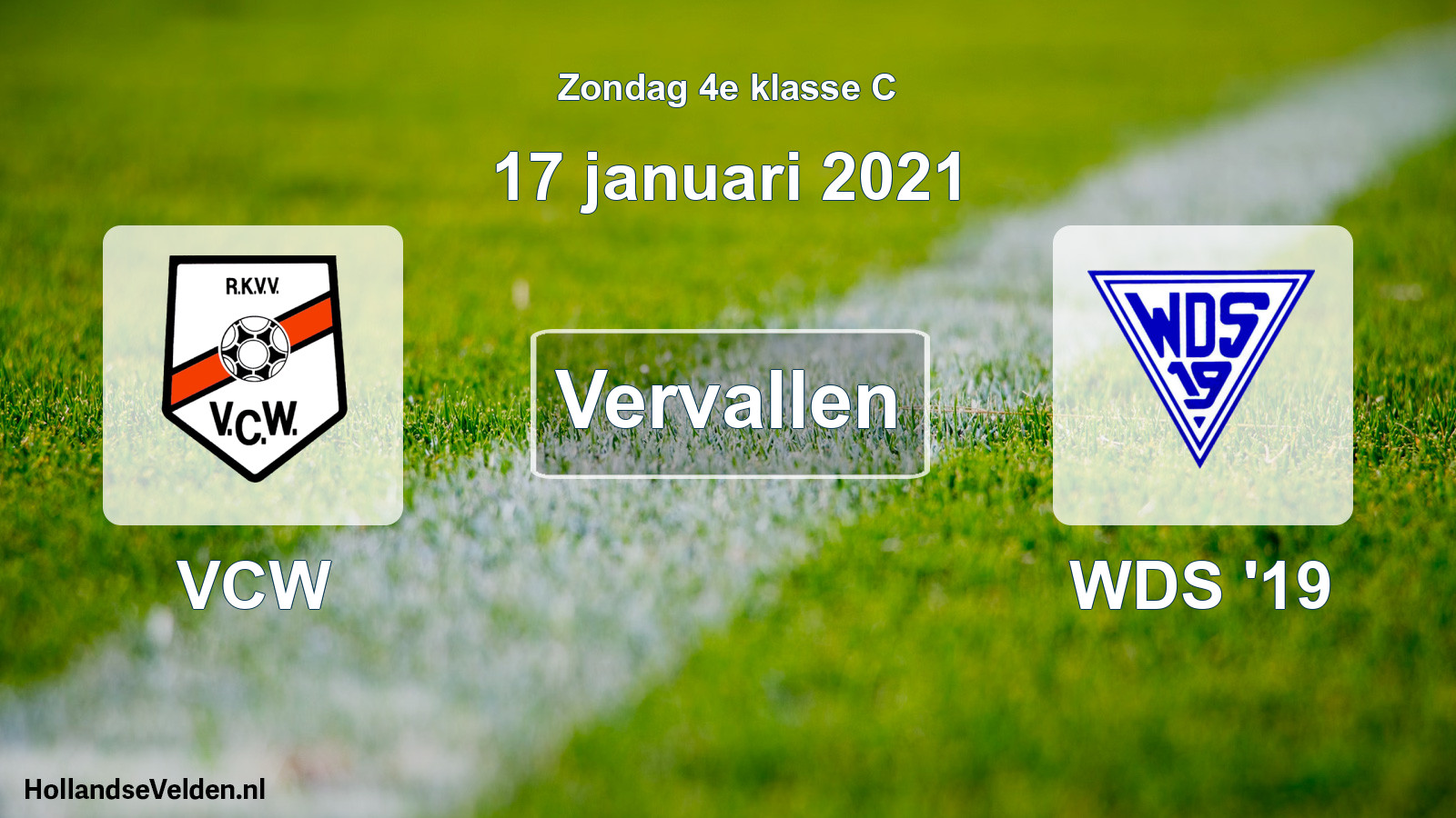 Scheduled Match: VCW - WDS '19 (17 January 2021)