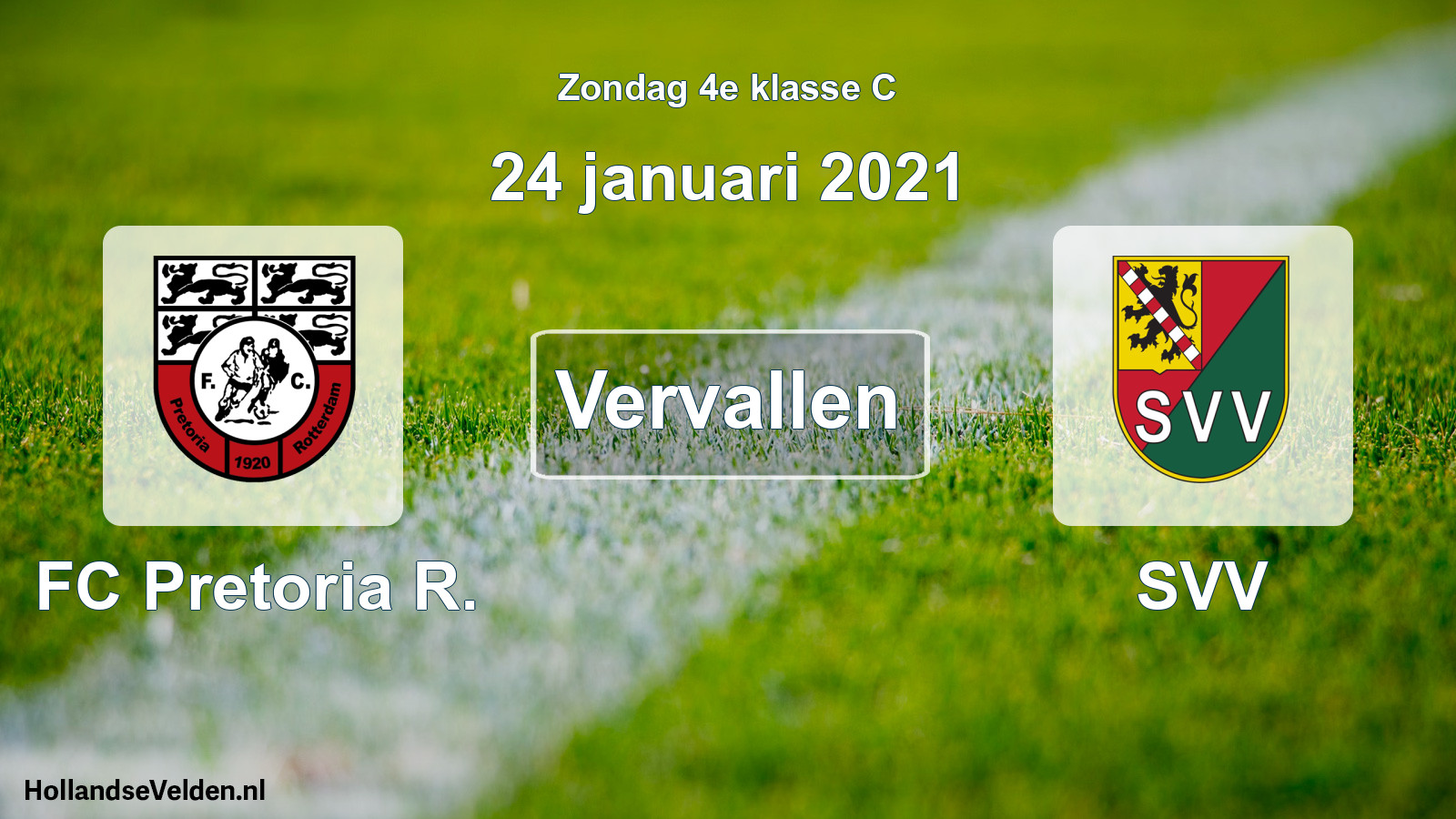 Scheduled Match: FC Pretoria R. - SVV (24 January 2021)