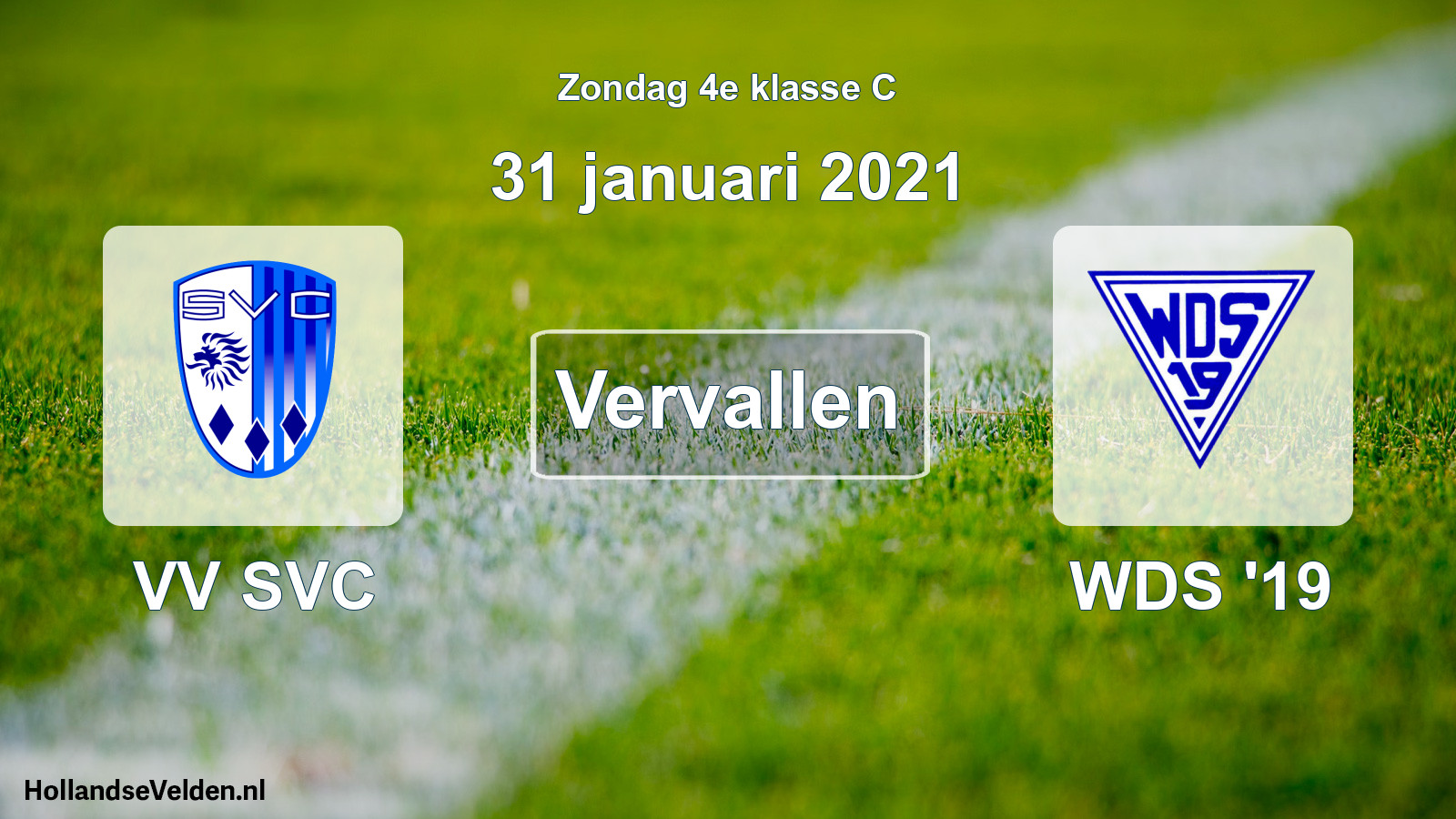 Scheduled Match: VV SVC - WDS '19 (31 January 2021)