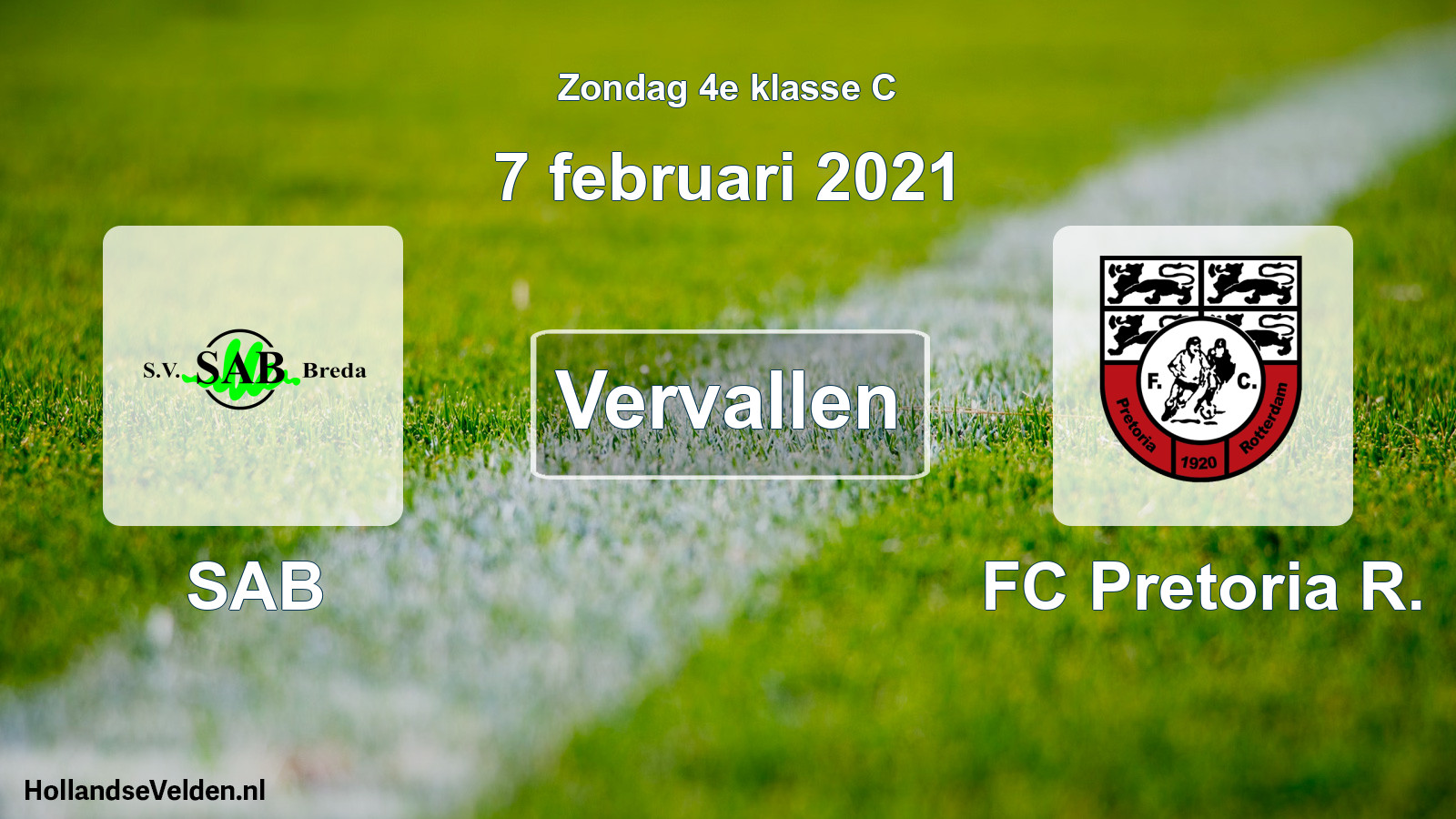 Scheduled Match: SAB - FC Pretoria R. (7 February 2021)