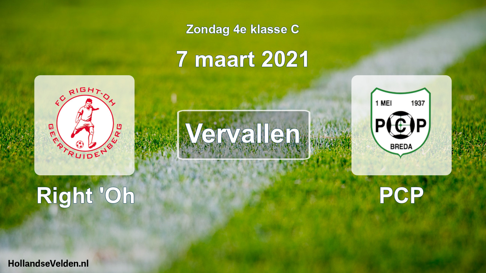 Scheduled Match: Right 'Oh - PCP (7 March 2021)