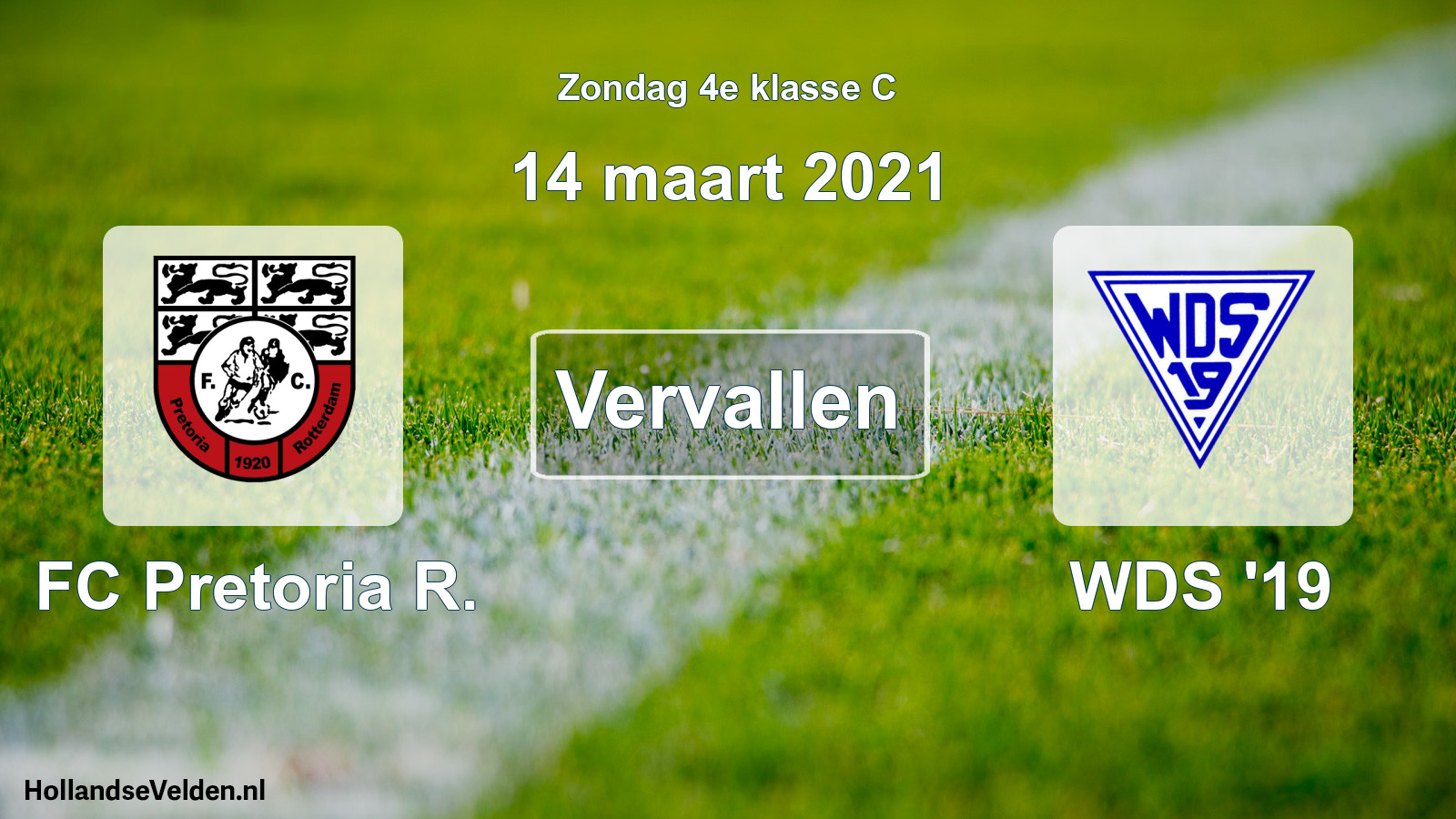 Scheduled Match: FC Pretoria R. - WDS '19 (14 March 2021)