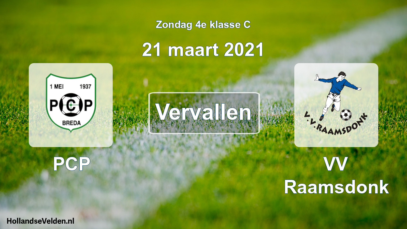 Scheduled Match: PCP - VV Raamsdonk (21 March 2021)