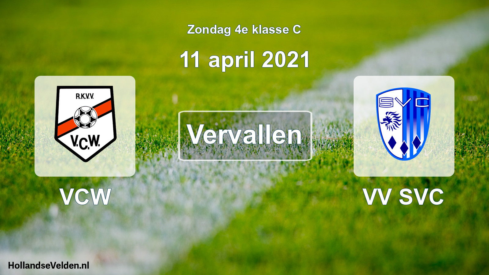 Scheduled Match: VCW - VV SVC (11 April 2021)
