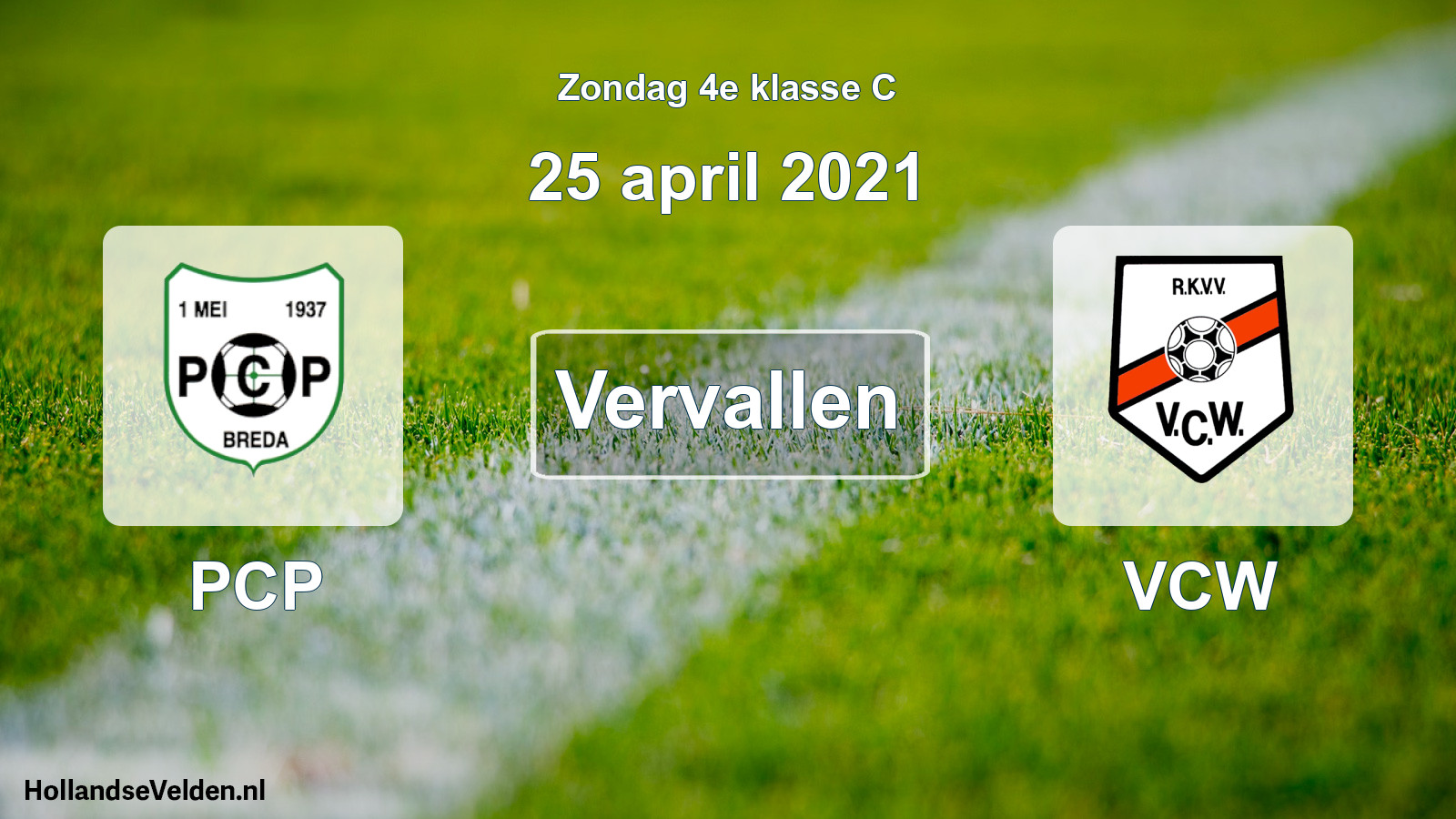 Scheduled Match: PCP - VCW (25 April 2021)