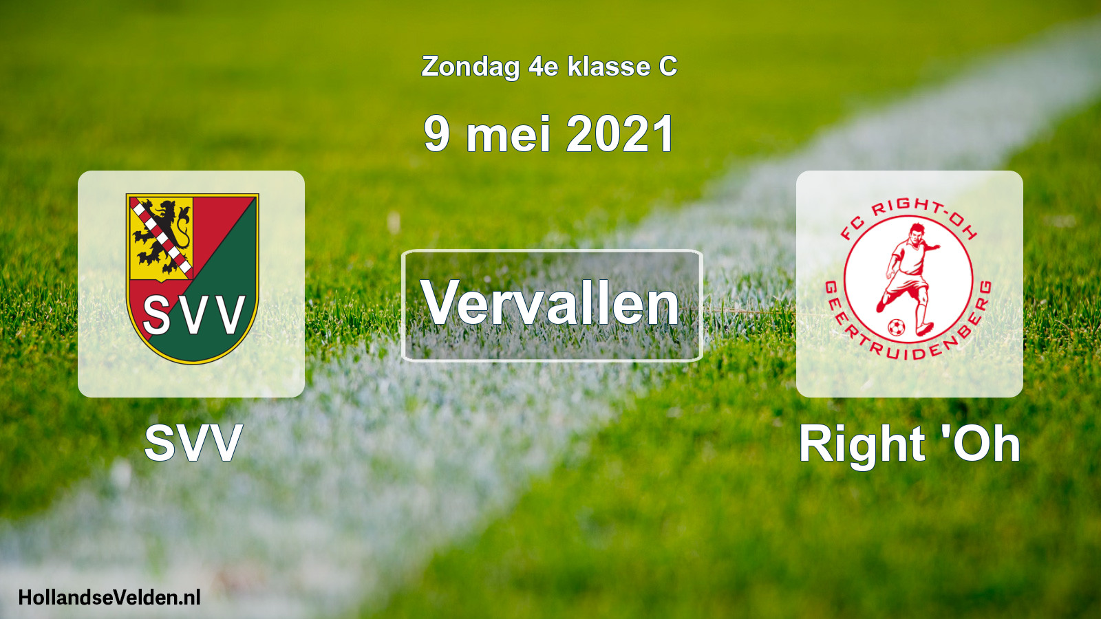 Scheduled Match: SVV - Right 'Oh (9 May 2021)