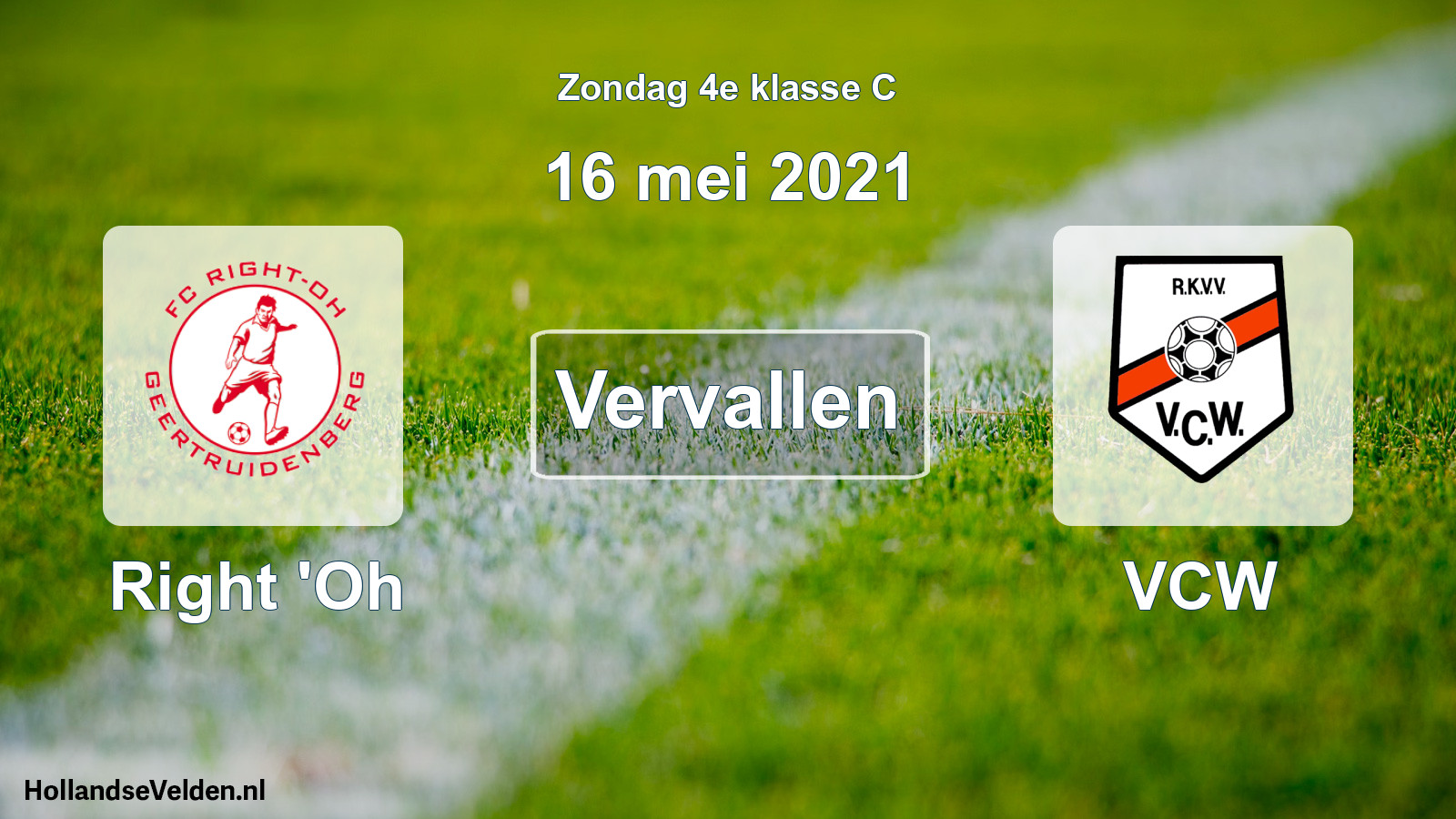 Scheduled Match: Right 'Oh - VCW (16 May 2021)