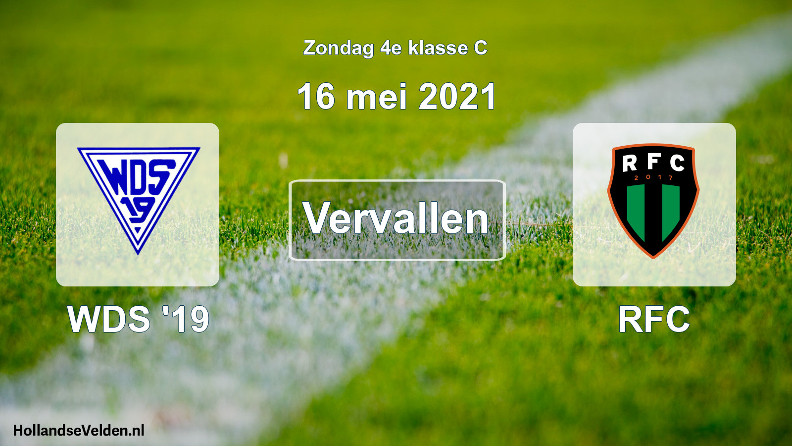 Scheduled Match: WDS '19 - RFC (16 May 2021)