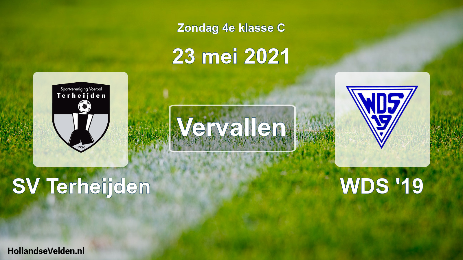 Scheduled Match: SV Terheijden - WDS '19 (23 May 2021)