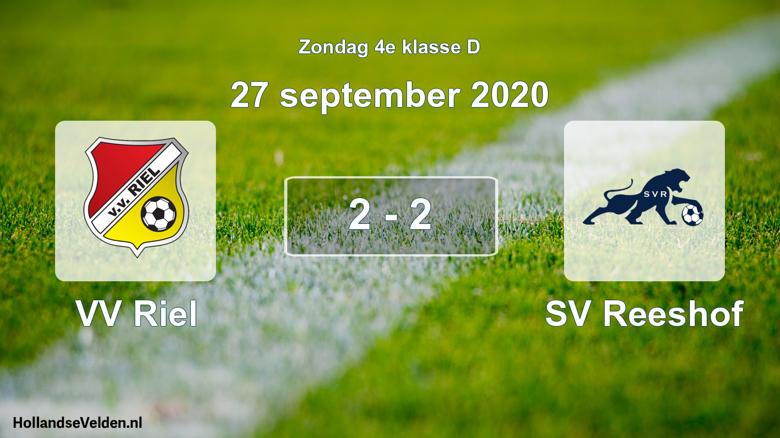 Total number of matches played: VV Riel - SV Reeshof 2 - 2 (27 September 2020)
