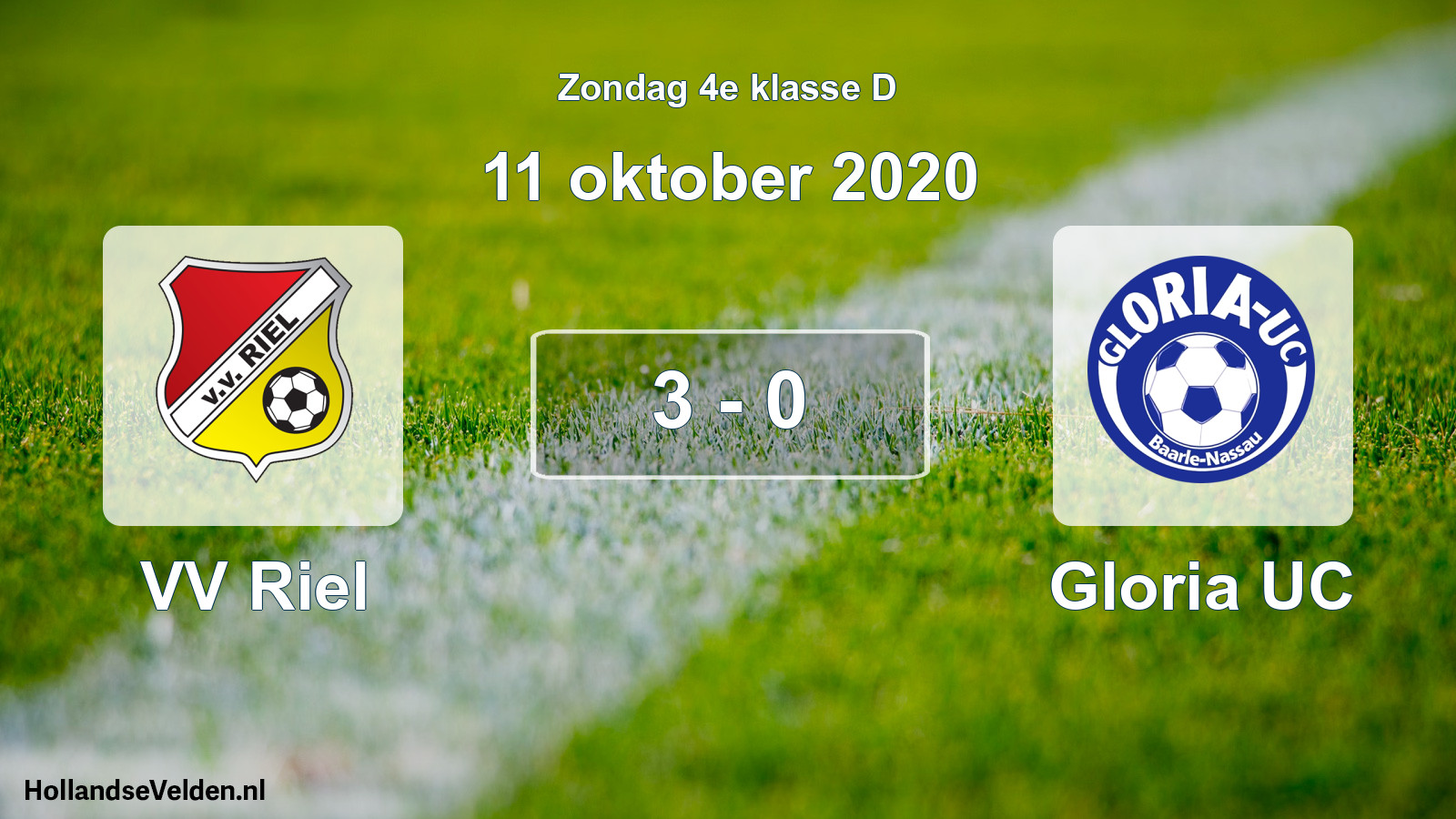 Total number of matches played: VV Riel - Gloria UC 3 - 0 (11 October 2020)