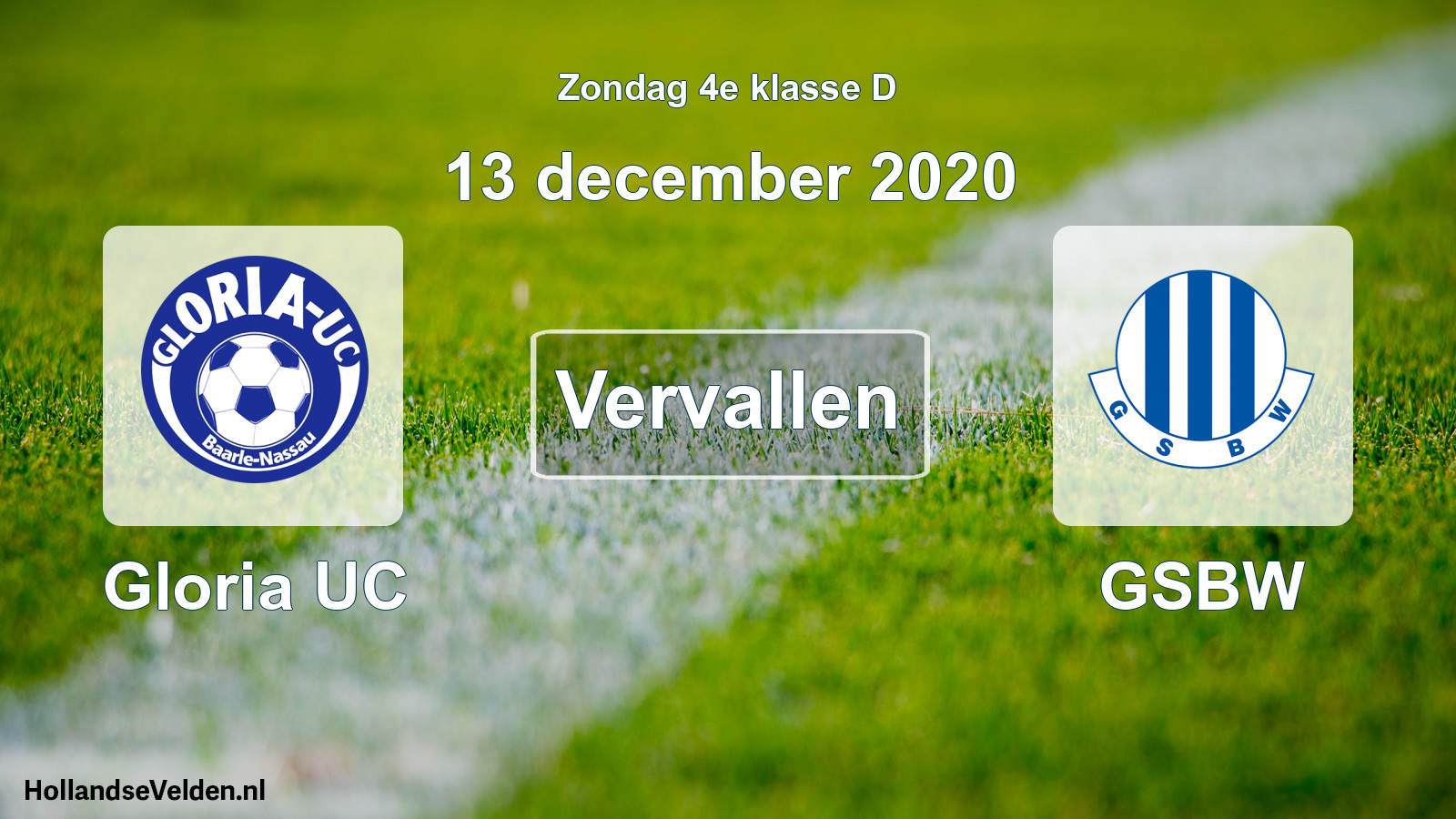 Scheduled Match: Gloria UC - GSBW (13 December 2020)