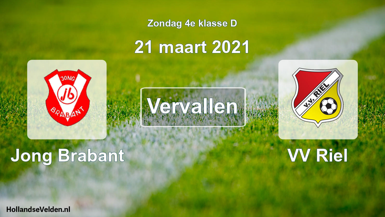 Scheduled Match: Jong Brabant - VV Riel (21 March 2021)