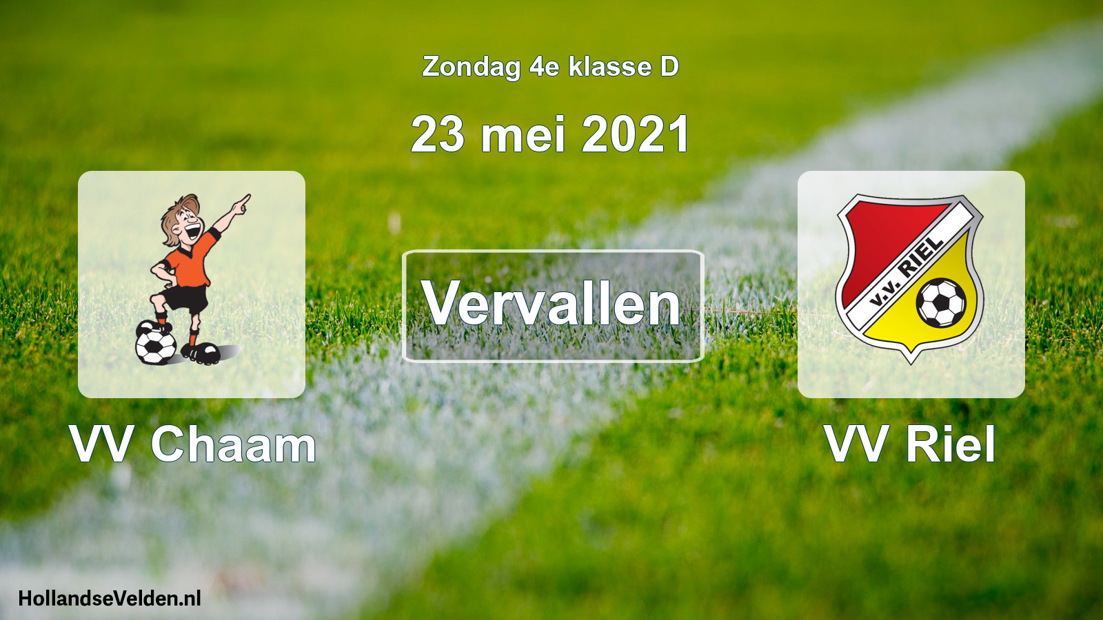 Scheduled Match: VV Chaam - VV Riel (23 May 2021)