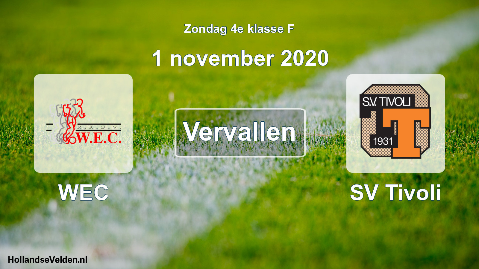 Scheduled Match: WEC - SV Tivoli (1 November 2020)