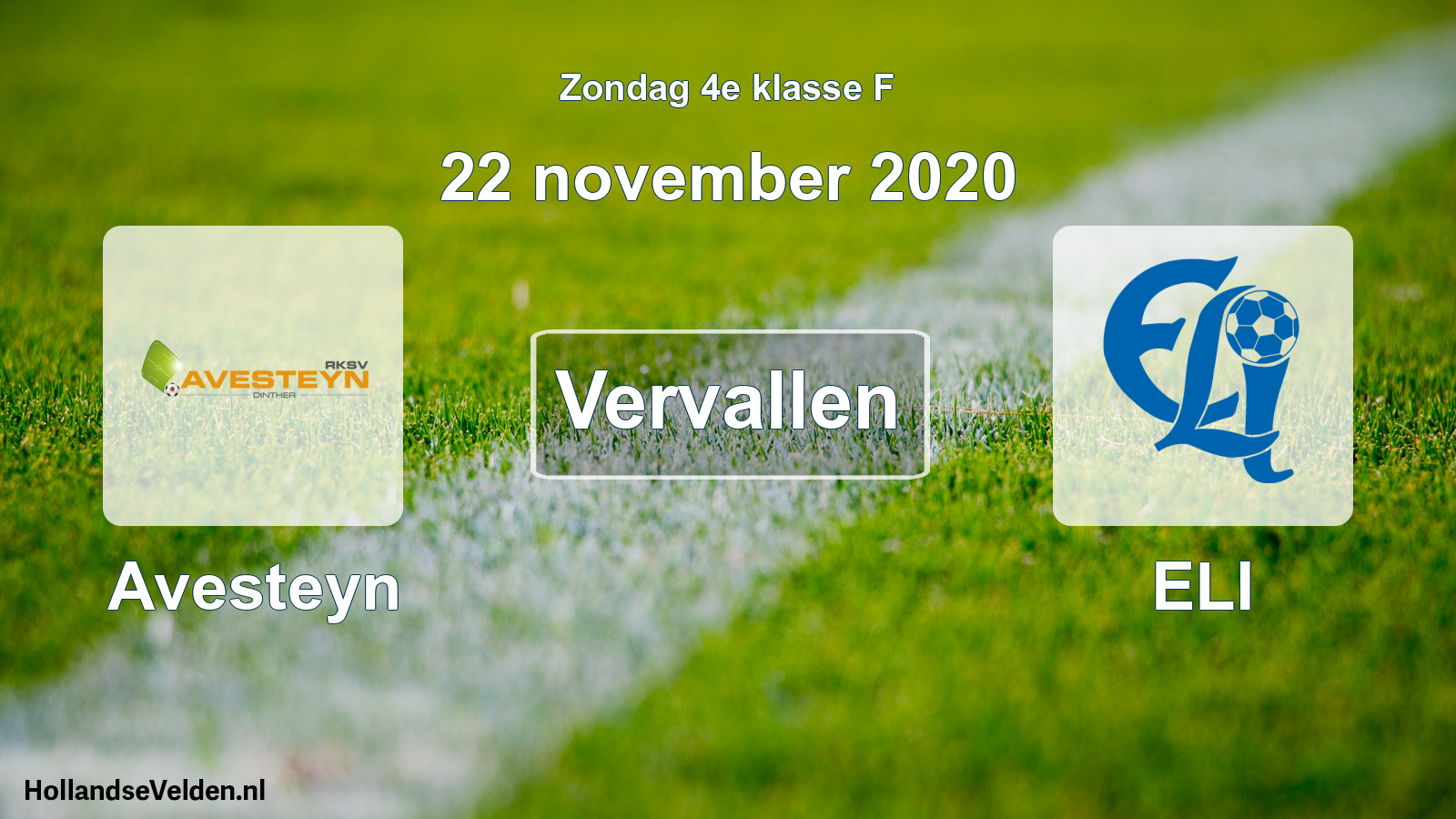 Scheduled Match: Avesteyn - ELI (22 November 2020)