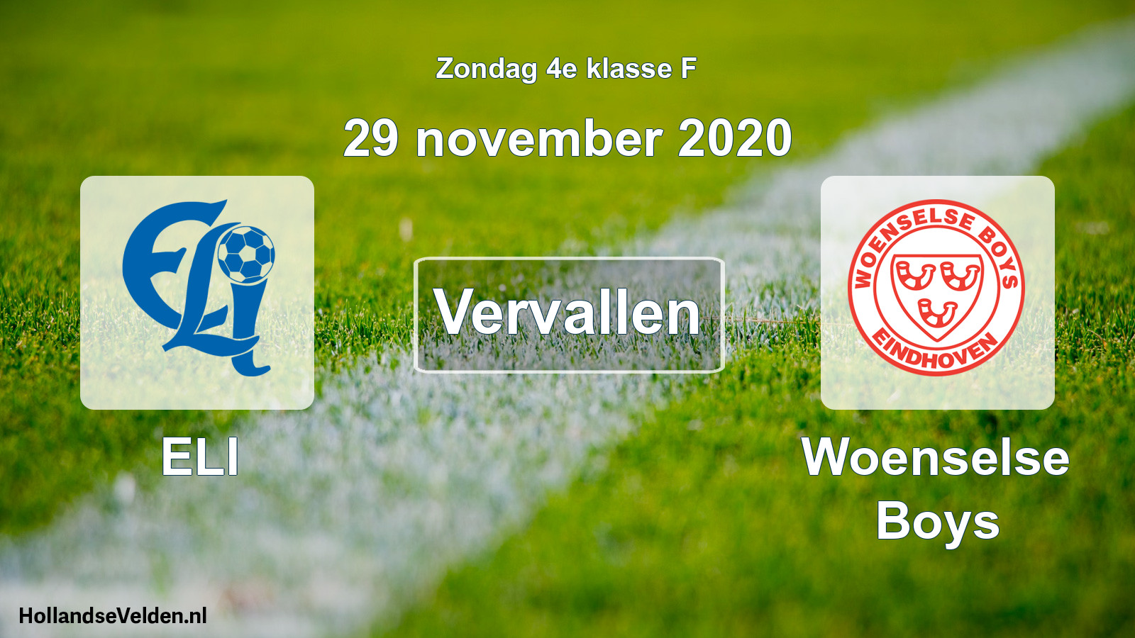 Scheduled Match: ELI - Woenselse Boys (29 November 2020)